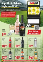 Gazetka promocyjna Trinkgut - Prospekte - Gazetka - ważna od 13.06 do 13.06.2026 - strona 14 - produkty: aperitif, baileys, campari, coupon, coupons, flasche, kräuter, kräuterlikör, lack, likör, Three Sixty, Ti, vodka