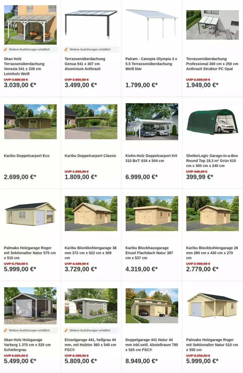 Aktueller Prospekt Obi - Prospekte - von 09.07 bis 17.07.2024 - strona 5 - produkty: Carport, Holz, LG, natur, sekt, Terrassenüberdachung, Ti