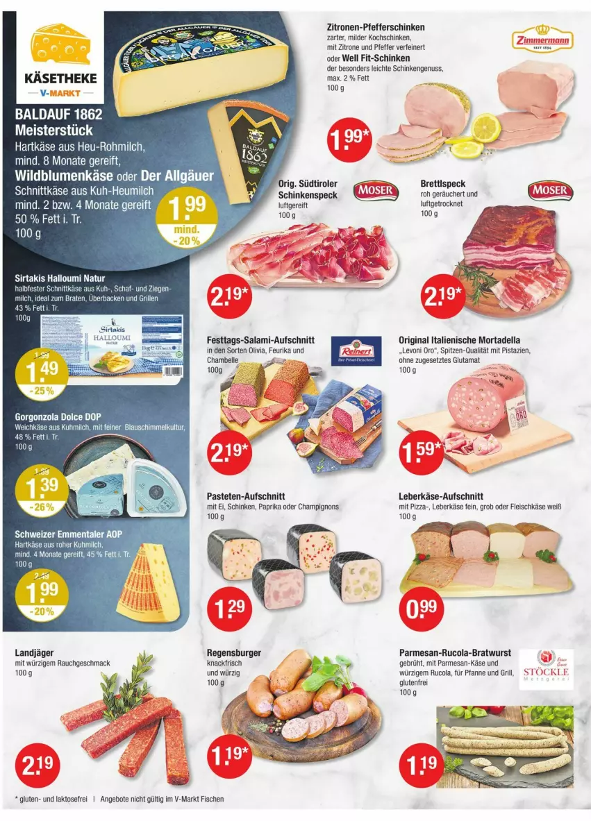 Aktueller Prospekt Vmarkt - Prospekte - von 28.08 bis 03.09.2025 - strona 2 - produkty: angebot, angebote, aufschnitt, blume, blumen, bratwurst, burger, champignon, champignons, cola, dell, eis, elle, emmentaler, fisch, fische, fleisch, fleischkäse, gin, gorgonzola, grill, hartkäse, Heu, heumilch, Käse, käsetheke, kochschinken, landjäger, leberkäs, leberkäse, LG, mac, milch, mit pistazien, mortadella, nuss, paprika, pastete, pfanne, pfeffer, pistazien, pizza, Rauch, regensburger, rucola, salami, schinken, schinkenspeck, schnittkäse, Speck, südtiroler, Ti, weichkäse, Wild, Wildblumenkäse, wurst, zitrone, zitronen, ZTE