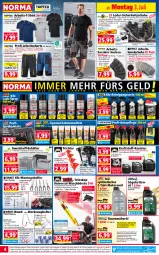 Gazetka promocyjna Norma - Norma - Gazetka - ważna od 10.07 do 10.07.2023 - strona 4 - produkty: adapter, arla, asti, auto, batterie, Bau, baumwolle, Bebe, Behälter, bürste, bürsten, Diesel, eis, Elan, elle, ente, Fahrrad, felgen, Felgenreiniger, fenster, gin, handschuhe, Hela, HP, Kette, kraft, lack, LG, messer, mikrofaser, Mikrofasertücher, motorenöl, ndk, rasen, rasenmäher, Rauch, reiniger, Reinigung, reis, Ria, rwe, sac, säge, sattel, schlauch, schuhe, shirt, shorts, sneaker, socken, Spezi, Sprühpistole, Steckschlüsselsatz, T-Shirt, Tasche, taschen, tee, Teleskop, teller, Ti, tisch, topf, tücher, wasser, Wasserschlauch, werkzeug, Werkzeughalter, wolle, Zangen, ZTE