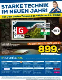 Gazetka promocyjna Euronics - Prospekte - Gazetka - ważna od 19.01 do 19.01.2022 - strona 16 - produkty: bett, Germ, monati, qled, qled-tv, rel, Samsung, tablet, Ti, uhr, usb