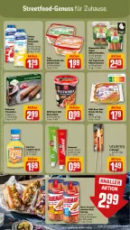 Gazetka promocyjna Rewe - Prospekte - Gazetka - ważna od 14.10 do 14.10.2023 - strona 16 - produkty: aktionspreis, alle artikel ohne dekoration, Bau, Becher, butter, buttermilch, Coleslaw, dekoration, dell, drink, eis, elle, frikadellen, frucht, grill, grillzange, Holz, hot dog, Kraut, krautsalat, löwensenf, meica, milch, milram, nuss, Popp, reis, rewe beste wahl, röstzwiebeln, rügenwalder, rügenwalder mühle, salat, sandwich, sauce, senf, Ti, Vegeta, würstchen, zwiebel, zwiebeln