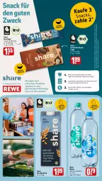 Gazetka promocyjna Rewe - Prospekte - Gazetka - ważna od 14.10 do 14.10.2023 - strona 7 - produkty: bio, chips, drink, eis, erde, hafer, Haferdrink, meersalz, nuss, nussriegel, riegel, rwe, salz, schoko, schokolade, snack, Ti, wasser, weck