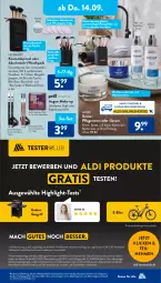 Gazetka promocyjna AldiSud - IN ZWEI WOCHEN - Gazetka - ważna od 16.09 do 16.09.2023 - strona 11 - produkty: aldi, alle artikel ohne dekoration, body, creme, dekoration, E-Bike, eis, enders, erde, Eyeliner, gasgrill, gewinnspiel, gin, grill, HP, hyaluron, kosmetik, latte, LG, mac, Make-up, mikrofaser, nachtcreme, Palette, Pflegecreme, Pinsel, Pinselset, reis, rum, Serum, stifte, tagescreme, Tasche, Ti, tisch, ZTE