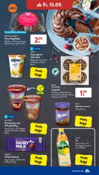 Gazetka promocyjna AldiSud - IN ZWEI WOCHEN - Gazetka - ważna od 16.09 do 16.09.2023 - strona 22 - produkty: alpro, Becher, bourbon, creme, Datteln, Dr. Oetker, eis, flasche, früchte, grütze, haselnuss, Haselnusscreme, joghur, joghurt, kirsch, Kirschgrütze, kuchen, LG, linsen, mac, mango, milka, nuss, pfirsich, pudding, reis, sahne, schoko, schokolade, Schokolinsen, soja, tafelschokolade, tee, Ti, vanille, volvic