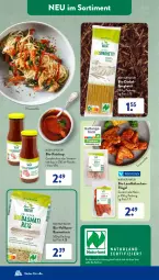 Gazetka promocyjna AldiSud - IN ZWEI WOCHEN - Gazetka - ważna od 16.09 do 16.09.2023 - strona 27 - produkty: basmati, bio, curry, eis, flasche, fleisch, gewürz, hähnchenflügel, ketchup, korn, natur, naturland, reis, spaghetti, Ti, tomate, tomaten, tomatenketchup