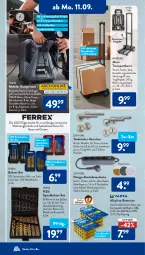 Gazetka promocyjna AldiSud - IN ZWEI WOCHEN - Gazetka - ważna od 16.09 do 16.09.2023 - strona 4 - produkty: adapter, aldi, asti, batterie, batterien, Bau, Bohrer-Set, dell, eis, Elektro, elle, ferrex, garnitur, Garten, Holz, kompressor, kraft, LG, Mode, Schal, schlauch, Spezi, Sport, steckdose, Steckdosenleiste, Teleskop, Ti, tisch, tragegriff, transportkarre, usb, werkzeug