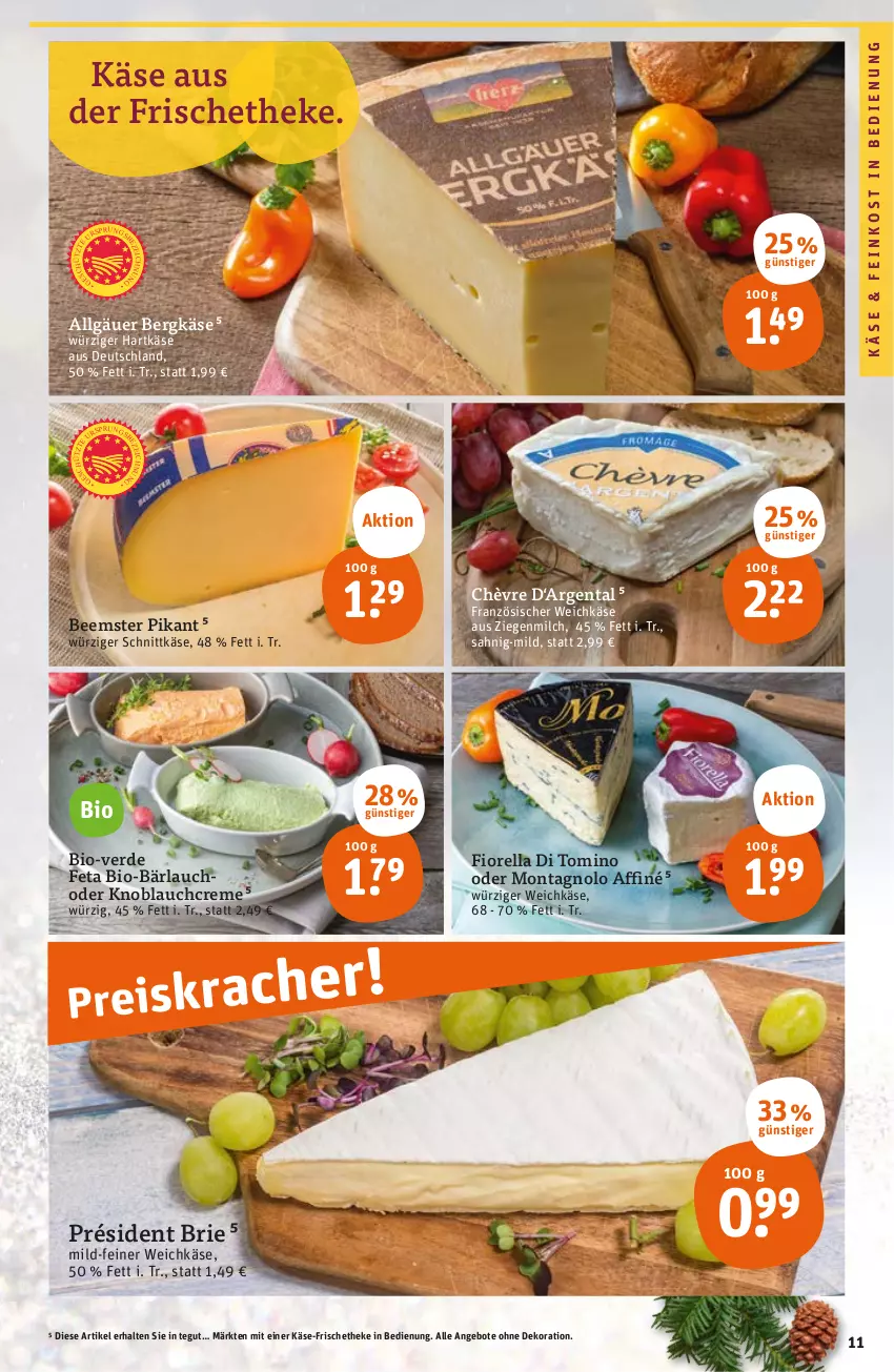 Aktueller Prospekt Tegut - Angebote der Woche - von 21.11 bis 26.11.2022 - strona 13 - produkty: angebot, angebote, Beemster, Bergkäse, bio, brie, creme, dekoration, erde, feinkost, feta, französischer weichkäse, hartkäse, Käse, knoblauch, Knoblauchcreme, LG, milch, rel, schnittkäse, Ti, weichkäse, ZTE