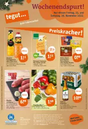 Gazetka promocyjna Tegut - Angebote der Woche - Gazetka - ważna od 26.11 do 26.11.2022 - strona 26 - produkty: alkohol, angebot, angebote, auer, bio, bioland, dekoration, drink, drucker, Engel, flasche, Fulda, getränk, getränke, granini, hafer, kakao, kerze, lebensmittel, natur, natura, nuss, paprika, paprika mix, pils, pilsener, rezept, rezepte, rind, rinder, Rinderkeule, Rinderroulade, rinderrouladen, ritter, ritter sport, rouladen, schoko, schokolade, Sport, Ti, uhr, veltins, veltins pilsener