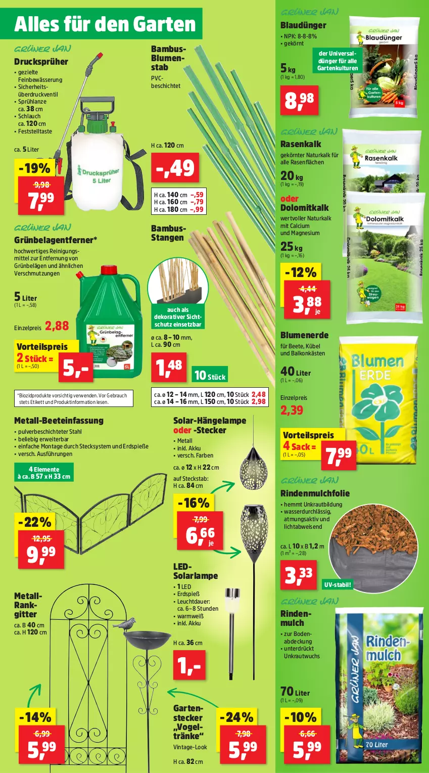 Aktueller Prospekt Thomas Philipps - von 17.02 bis 22.02.2025 - strona 3 - produkty: akku, arla, auer, bambus, bio, biozidprodukte, blume, blumen, blumenerde, Calcium, dünger, eis, ente, erde, Garten, Kraut, Lampe, leds, magnesium, natur, rasen, Rauch, Reinigung, Reinigungsmittel, reis, rind, rindenmulch, rwe, sac, schlauch, senf, solarlampe, Ti, usb, vorteilspreis, wasser