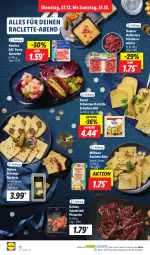 Gazetka promocyjna Lidl - Aktionsprospekt - Gazetka - ważna od 31.12 do 31.12.2022 - strona 14 - produkty: Bona, dulano, emmi, garnelen, Käse, Milbona, mit pistazien, ndk, pistazien, Raclette Käse, salami, Schal, Schale, schinken, Ti, würfel