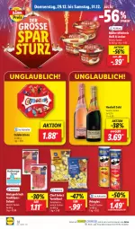 Gazetka promocyjna Lidl - Aktionsprospekt - Gazetka - ważna od 31.12 do 31.12.2022 - strona 34 - produkty: aktionspreis, eis, elle, henkel, henkell, henkell sekt, milch, milchreis, Müller, ndk, pringles, reis, ring, salami, Schal, Schale, sekt, teller, Ti, torte, tortelloni, ZTE