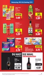 Gazetka promocyjna Lidl - Aktionsprospekt - Gazetka - ważna od 31.12 do 31.12.2022 - strona 37 - produkty: alkohol, Alwa, Always, angebot, baileys, bourbon, bourbon whiskey, cocktail, cocktails, eis, elle, Floralys, Happy Day, irish cream, jim beam, liqueur, papier, Rauch, reis, slip, slipeinlagen, teller, Ti, toilettenpapier, whiskey, ZTE