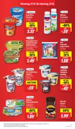 Gazetka promocyjna Lidl - Aktionsprospekt - Gazetka - ważna od 31.12 do 31.12.2022 - strona 7 - produkty: angebot, auer, Bau, Bauer, Bona, butter, Butterschmalz, creme, daim, eis, eiscreme, gin, joghur, joghurt, Käse, kerrygold, kerrygold extra, Kugel, landliebe, malz, Milbona, milch, milka, milkana, Nescafé, oreo, preisvorteil, pudding, reis, rel, Schmalz, Schmelzkäse, Ti, vollmilch, zott, zottarella, ZTE