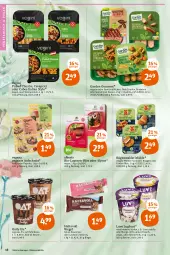 Gazetka promocyjna Tegut - Angebote der Woche - Gazetka - ważna od 02.07 do 02.07.2022 - strona 18 - produkty: ACC, aufschnitt, Becher, bio, bratwurst, burger, Cashew, cevapcici, cordon bleu, cranberry, eis, ente, erbsen, filet, garden gourmet, gin, gyros, hafer, haselnuss, kakao, mango, natur, nuggets, nuss, paprika, reifen, riegel, rügenwalder, rügenwalder mühle, schnitzel, Ti, Veganes Eis, Vegeta, wurst