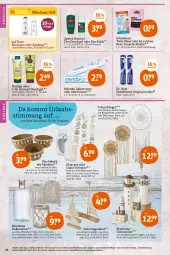 Gazetka promocyjna Tegut - Angebote der Woche - Gazetka - ważna od 02.07 do 02.07.2022 - strona 24 - produkty: bürste, Cap, creme, dekoration, deo, dove, Dr. Best, duschgel, erde, flasche, gin, Girlande, Holz, kneipp, korb, kosmetik, Maske, meridol, natur, natura, Quaste, Schaebens, shampoo, shampoo oder spülung, Speick, spülung, telefon, Ti, Toner, uhr, Vase, windlicht, zahnbürste, zahncreme