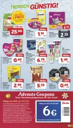 Gazetka promocyjna Famila - Prospekte - Gazetka - ważna od 07.12 do 07.12.2024 - strona 24 - produkty: auto, Becher, beutel, cookie, cookies, coupon, coupons, dreamies, eduscho, eis, erde, felix, filet, filets, gin, gutschein, gutscheine, hundesnack, hundesnacks, klumpstreu, kraft, nassfutter, portionsbeutel, purina, reis, rwe, Schal, Schale, snack, snacks, Tchibo, Ti, tisch, Trockennahrung, vita, vitakraft, whiskas, ZTE