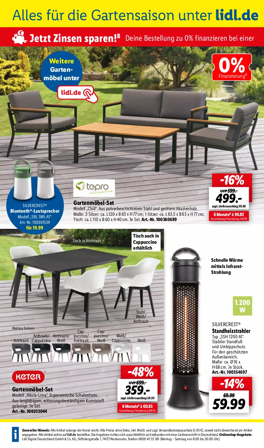 Aktueller Prospekt Lidl - Aktuelle Onlineshop-Highlights - von 01.05 bis 31.05.2024 - strona 2 - produkty: angebot, angebote, bluetooth®-lautsprecher, Cap, cappuccino, cin, dell, eis, elle, Garten, gartenmöbel, Holz, lautsprecher, möbel, Mode, ndk, reis, rel, Schal, Schale, silvercrest, stuhl, telefon, Ti, tisch, uhr, ZTE