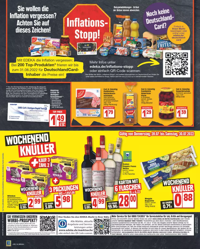 Aktueller Prospekt Edeka - Angebote der Woche - von 25.07 bis 30.07.2022 - strona 16 - produkty: angebot, angebote, deka, deutschlandcard, discount, eis, Elan, elle, erde, Kinder, LG, Liege, reis, rel, rum, rwe, Schnelltest, telefon, Ti, top-preis, uhr, wolle