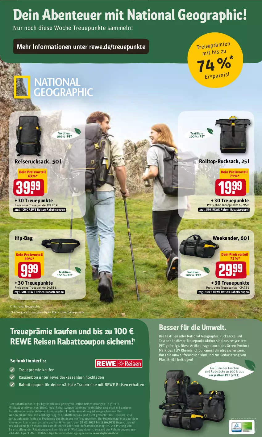 Aktueller Prospekt Rewe - Prospekte - von 23.05 bis 28.05.2022 - strona 11 - produkty: asti, auer, buch, coupon, coupons, eis, ente, Liege, preisvorteil, reis, rucksack, sac, Tasche, taschen, Ti