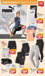 Gazetka promocyjna Rewe - Prospekte - Gazetka - ważna od 28.05 do 28.05.2022 - strona 29 - produkty: Bau, baumwolle, dell, gin, leggings, merl, Mode, puma, rwe, schuhe, shirt, shorts, Sport, sweatshorts, T-Shirt, tanktop, Ti, wolle