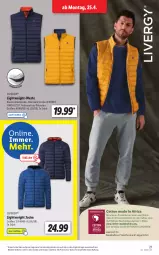 Gazetka promocyjna Lidl - Aktionsprospekt - Gazetka - ważna od 30.04 do 30.04.2022 - strona 21 - produkty: angebot, Bau, bio, dell, eis, elle, Finish, hose, Jacke, Langarmshirt, livergy, Mode, Pullover, reis, Ria, shirt, Sweathose, Ti, wasser, Weste, ZTE