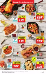Gazetka promocyjna Lidl - Aktionsprospekt - Gazetka - ważna od 30.04 do 30.04.2022 - strona 3 - produkty: angebot, Bau, bauchscheiben, bratwurst, cevapcici, eis, garnelen, gewürz, grill, grillhähnchen, Meister, Nestea, reis, rind, schwein, schwein und rind, schweine, Schweinebauch, schweinebauchscheiben, steak, steaks, Ti, vom schwein und rind, wein, weine, wurst, ZTE