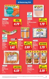 Gazetka promocyjna Lidl - Aktionsprospekt - Gazetka - ważna od 30.04 do 30.04.2022 - strona 45 - produkty: angebot, dell, dulano, eis, elle, filet, fleisch, fleischwurst, frikadellen, Geflügel, hinterschinken, knacker, lachs, lachsfilet, preisvorteil, reis, schinken, Ti, Weißwurst, wiener, wiener würstchen, wurst, würstchen, ZTE