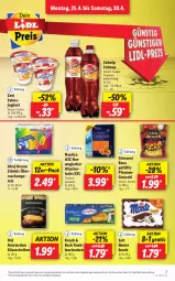 Gazetka promocyjna Lidl - Aktionsprospekt - Gazetka - ważna od 30.04 do 30.04.2022 - strona 7 - produkty: ahoj-brause, angebot, brause, eis, giovanni rana, gnocchi, joghur, joghurt, Käse, käsescheiben, knoblauch, lachs, monte, Old Amsterdam, pfanne, pfannen, preisvorteil, Rana, Räucherlachs, reis, rwe, sahne, Sahnejoghurt, salz, Schwip Schwap, snack, stieleis, Ti, zott, Zott Monte, ZTE