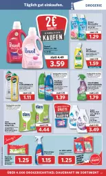 Gazetka promocyjna Combi - Prospekte - Gazetka - ważna od 26.03 do 26.03.2022 - strona 23 - produkty: auer, bio, biozidprodukte, Cillit, cillit bang, danklorix, flasche, Frosch, geschirr, Glasreiniger, Heu, kraft, lenor, milch, perwoll, Pods, Rauch, reiniger, rwe, scheuermilch, Ti, tücher, vernel, wc-reiniger, weck, weichspüler