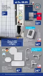 Gazetka promocyjna Aldi Nord - Aldi-Vorschau - Gazetka - ważna od 10.09 do 10.09.2022 - strona 18 - produkty: armatur, aufbewahrungsbox, Bad, batterie, batterien, Bau, baumwolle, Blutdruckmessgerät, dittmann, dusche, duschtuch, duschvorhang, Germ, gin, küche, medizinprodukt, quigg, reine baumwolle, Ria, ring, Spültischarmatur, teppich, Ti, tisch, tuc, Wanne, waschtisch, waschtischarmatur, wolle, ZTE