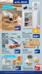 Gazetka promocyjna Aldi Nord - Aldi-Vorschau - Gazetka - ważna od 10.09 do 10.09.2022 - strona 20 - produkty: ambia, Aufbewahrungsdose, avocado, bambus, banane, Behälter, brot, decke, Deckel, dell, edelstahl, eis, elle, fleisch, gefrierschrank, gin, Holz, HP, knoblauch, lebensmittel, medion, messer, Mode, obst, Rauch, Ria, Schlitten, schneidebrett, Schrank, schubladen, Ti, tisch, türanschlag wechselbar, und gemüse, wurst, zitrone, zitronen, ZTE