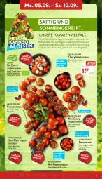 Gazetka promocyjna Aldi Nord - Aldi-Vorschau - Gazetka - ważna od 10.09 do 10.09.2022 - strona 3 - produkty: aldi, angebot, bio, datteltomaten, eis, frucht, kühlschrank, LG, mini-rispentomaten, natur, reis, rispentomaten, Romatomaten, saft, Schal, Schale, Schrank, Ti, tisch, tomate, tomaten, trolli, ZTE