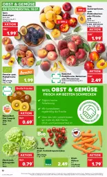 Gazetka promocyjna Kaufland - Prospekt - Gazetka - ważna od 24.07 do 24.07.2024 - strona 12 - produkty: angebot, aprikose, aprikosen, beutel, bio, bioland, cocktail, eis, eisbergsalat, früchte, kiwi, möhren, Nektar, nektarinen, nektarinen oder, obst, oder pfirsiche, pfirsich, pfirsiche, plattpfirsiche, rispentomaten, salat, Schal, Schale, Ti, tomate, tomaten, trolli, und gemüse, vita, ZTE, zucker