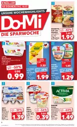 Gazetka promocyjna Kaufland - Prospekt - Gazetka - ważna od 24.07 do 24.07.2024 - strona 2 - produkty: activia, angebot, aufstrich, Becher, bifi, brot, brotaufstrich, creme, danone, danone activia, gin, gouda, grill, gutsleberwurst, joghur, joghurt, Käse, lätta, leberwurst, milch, monte, nuss, Ofen, Ofenkäse, rouge, rougette, rügenwalder, rügenwalder mühle, sahne, Sahnejoghurt, schoko, tee, teewurst, Ti, Tilsiter, wurst, zott, Zott Monte, ZTE