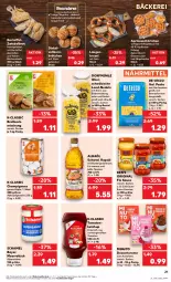 Gazetka promocyjna Kaufland - Prospekt - Gazetka - ważna od 24.07 do 24.07.2024 - strona 21 - produkty: angebot, angebote, aprikose, aprikosen, auer, backmischung, beutel, brezel, brot, brötchen, butter, champignon, champignons, creme, De Cecco, dessert, ecco, eier, eis, geback, gin, hartweizen, Hefe, kartoffel, ketchup, korn, Laugenbrezel, LG, mac, meerrettich, nudel, nudeln, pasta, rapsöl, reis, Rettich, röstzwiebeln, saft, sahne, salz, sauce, schamel, senf, Ti, tisch, tomate, tomaten, tomatenketchup, Törtchen, ZTE, zucker, zwiebel, zwiebeln