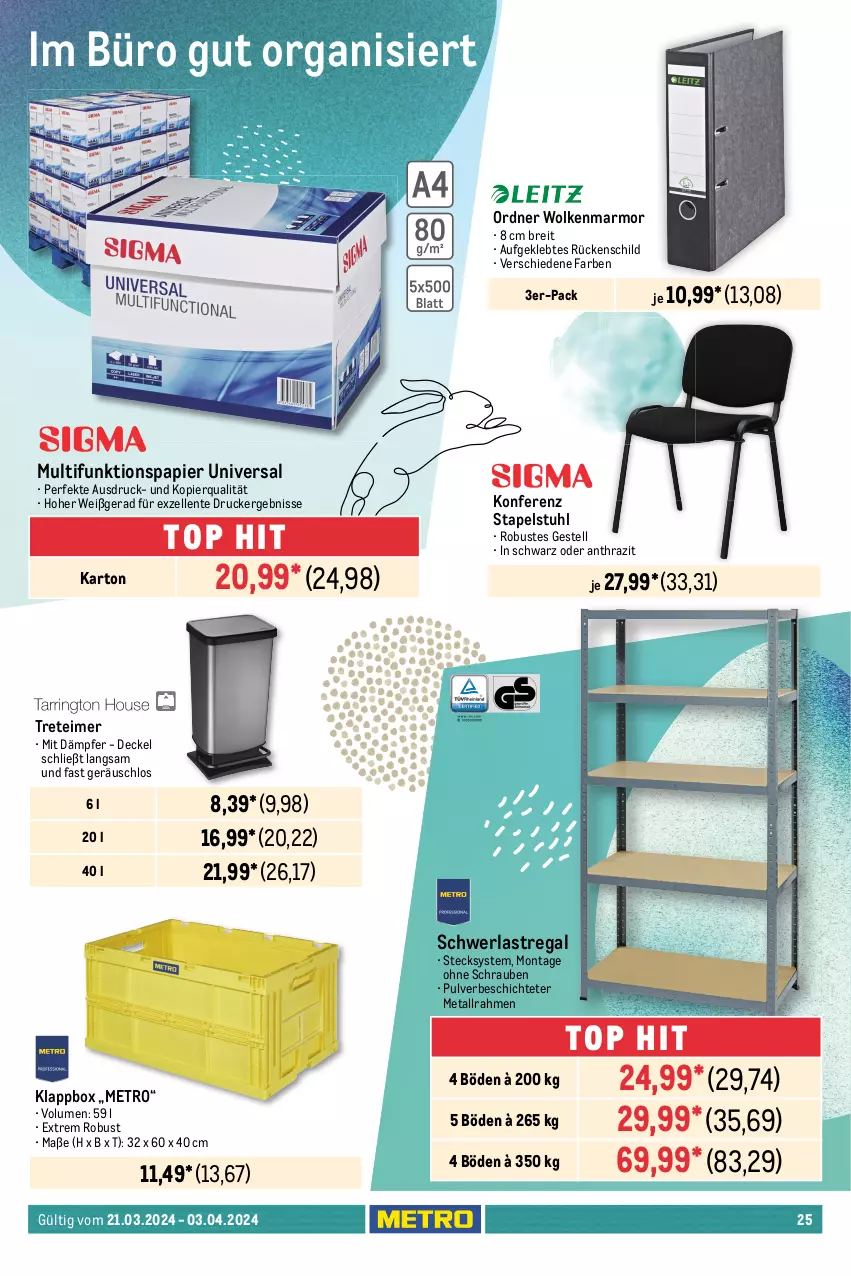 Aktueller Prospekt Metro - Food-NonFood - von 21.03 bis 03.04.2024 - strona 25 - produkty: Becher, Brei, creme, decke, Deckel, drucker, eimer, elle, elmex, ente, feinwaschmittel, flasche, geschirr, geschirrspülmittel, Klappbox, kosmetik, Metro, ordner, Palette, papier, perwoll, regal, reiniger, schrauben, schwerlastregal, somat, spülmittel, stapelstuhl, stuhl, Tasche, taschen, taschentücher, Taschentücherbox, Tempo, Ti, toilettenpapier, treteimer, tücher, vollwaschmittel, waschmittel, zahncreme, zewa
