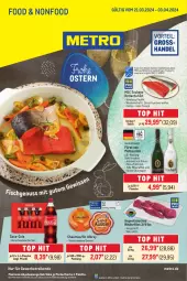 Gazetka promocyjna Metro - Food-NonFood - Gazetka - ważna od 03.04 do 03.04.2024 - strona 1 - produkty: albray, chaumes, coca-cola, cola, eis, filet, fisch, fische, Fischer, flasche, fleisch, früchte, früchten, fürst von metternich, getränk, getränke, lachs, lachsfilet, mac, Metro, Mett, metternich, milch, Palette, riesling, rind, rinder, rinderfilet, Schere, sekt, St. Albray, Ti, Wild