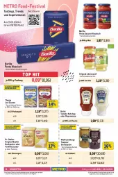 Gazetka promocyjna Metro - Food-NonFood - Gazetka - ważna od 03.04 do 03.04.2024 - strona 14 - produkty: asti, auer, auto, barilla, Bau, cirio, Dr. Oetker, eis, ente, fisch, flasche, gewürz, Gewürzgurke, gewürzgurken, gin, Gläser, gurke, gurken, heinz, hengstenberg, je 500-ml-flasche, ketchup, Konserven, Kraut, LG, löwensenf, mayonnaise, mehl, Metro, mondamin, pasta, Pasta Sauce, rapso, rapsöl, reines rapsöl, reis, rotkohl, salat, sauce, saucen, Sauerkraut, saupiquet, senf, Soße, thomy, thomy les sauces, thunfisch, Ti, tisch, tomato ketchup, trolli, wein, Weinsauerkraut, Yo, zucker