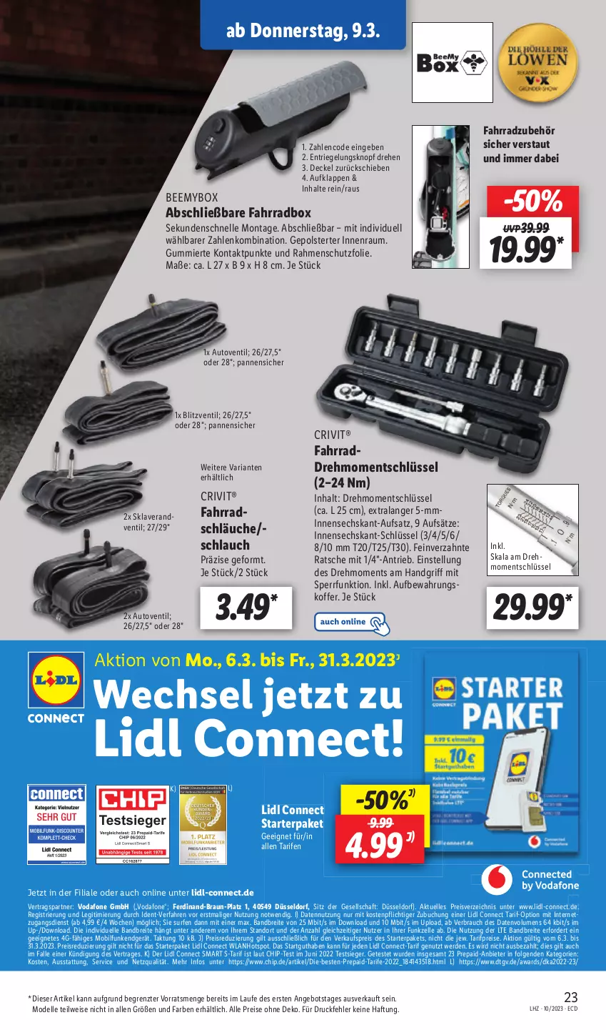 Aktueller Prospekt Lidl - Aktionsprospekt - von 06.03 bis 11.03.2023 - strona 25 - produkty: angebot, aufbewahrungskoffer, auto, braun, Brei, buch, crivit, decke, Deckel, dell, eis, elle, erde, Fahrrad, koffer, lavera, lenco, LG, Mode, Rauch, reis, Ria, riegel, schlauch, schläuche, Surf, Ti, usb, vodafone, ZTE