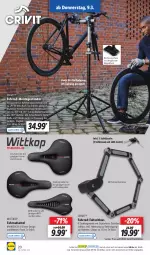 Gazetka promocyjna Lidl - Aktionsprospekt - Gazetka - ważna od 11.03 do 11.03.2023 - strona 22 - produkty: crivit, E-Bike, E-Bikes, eis, ente, Fahrrad, Faltschloss, led-licht, messer, ndk, reis, sattel, Schal, Schale, Sport, Teleskop, Ti, werkzeug, ZTE