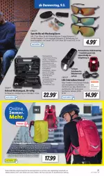 Gazetka promocyjna Lidl - Aktionsprospekt - Gazetka - ważna od 11.03 do 11.03.2023 - strona 23 - produkty: akku, angebot, aufbewahrungsbox, auto, beutel, Brille, crivit, dell, eis, elle, Fahrrad, Gläser, Kette, Kugel, Leuchte, leuchten, LG, Mode, orange, Regenschutz, reifen, reis, rücklicht, rucksack, rwe, sac, Schal, Schale, schlauch, schutzhülle, shimano, spiegel, Sport, Sportbrille, Ti, Tiere, tisch, uv-schutz, wasser, werkzeug, ZTE