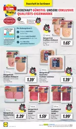 Gazetka promocyjna Lidl - Aktionsprospekt - Gazetka - ważna od 11.03 do 11.03.2023 - strona 38 - produkty: auer, braten, Brühwurst, Käse, kasseler, Kasselerbraten, leberkäs, leberkäse, ndk, Ria, salami, Schal, Schale, schnitten, Ti, Tiere, wurst