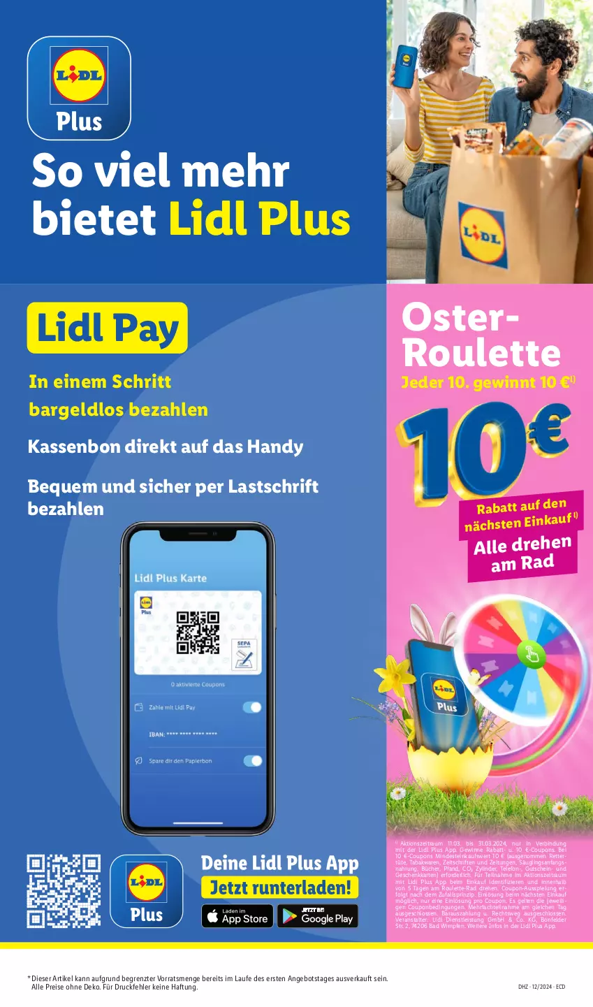 Aktueller Prospekt Lidl - Aktionsprospekt - von 18.03 bis 23.03.2024 - strona 11 - produkty: angebot, Bad, coupon, coupons, eis, gutschein, Handy, LG, reis, telefon, Ti, Tüte, ZTE