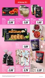 Gazetka promocyjna Lidl - Aktionsprospekt - Gazetka - ważna od 23.03 do 23.03.2024 - strona 19 - produkty: alkohol, angebot, beere, beeren, Belgische Pralinen, dessert, eis, elle, Gläser, LG, mandel, mandeln, pralinen, reis, schoko, schokolade, tasse, teller, Ti, Törtchen, Trüffel, ZTE