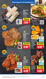 Gazetka promocyjna Lidl - Aktionsprospekt - Gazetka - ważna od 23.03 do 23.03.2024 - strona 51 - produkty: angebot, eis, filet, fisch, fische, Fischer, flakes, grill, jungbullen, kabeljaufilet, linsen, Meister, pute, Putenhacksteak, reis, rezept, rezepte, rind, rinder, Rinderkeule, schwein, schweine, spare ribs, steak, steaks, Ti, wein, weine, ZTE