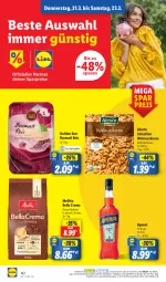 Gazetka promocyjna Lidl - Aktionsprospekt - Gazetka - ważna od 23.03 do 23.03.2024 - strona 52 - produkty: alesto, angebot, aperol, basmati, Basmati Reis, bella crema, bohne, bohnen, coupon, eis, elle, melitta, natur, ndk, nuss, reis, Schal, Schale, teller, Ti, walnuss, walnusskerne