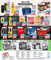 Gazetka promocyjna Hit - Wochenprospekt - Gazetka - ważna od 10.08 do 10.08.2024 - strona 16 - produkty: adelholzener, Alwa, angebot, angebote, Astra, auer, Bad, Bank, bier, bio, bitburger, braun, brunnen, burger, cider, coca-cola, cola, desperados, drink, eimer, eis, elle, energy drink, Engel, fisch, flasche, franziskaner, glasflasche, granini, Hohes C, Holz, Lübecker, mineralwasser, Mio Mio, monster, natur, Nektar, nuss, oettinger, pfanne, Pfanner, pils, Rauch, reis, rel, Rockstar, säfte, Schal, Schale, somersby, Ti, tyskie, uhr, vilsa, wasser, weissbier, ZTE