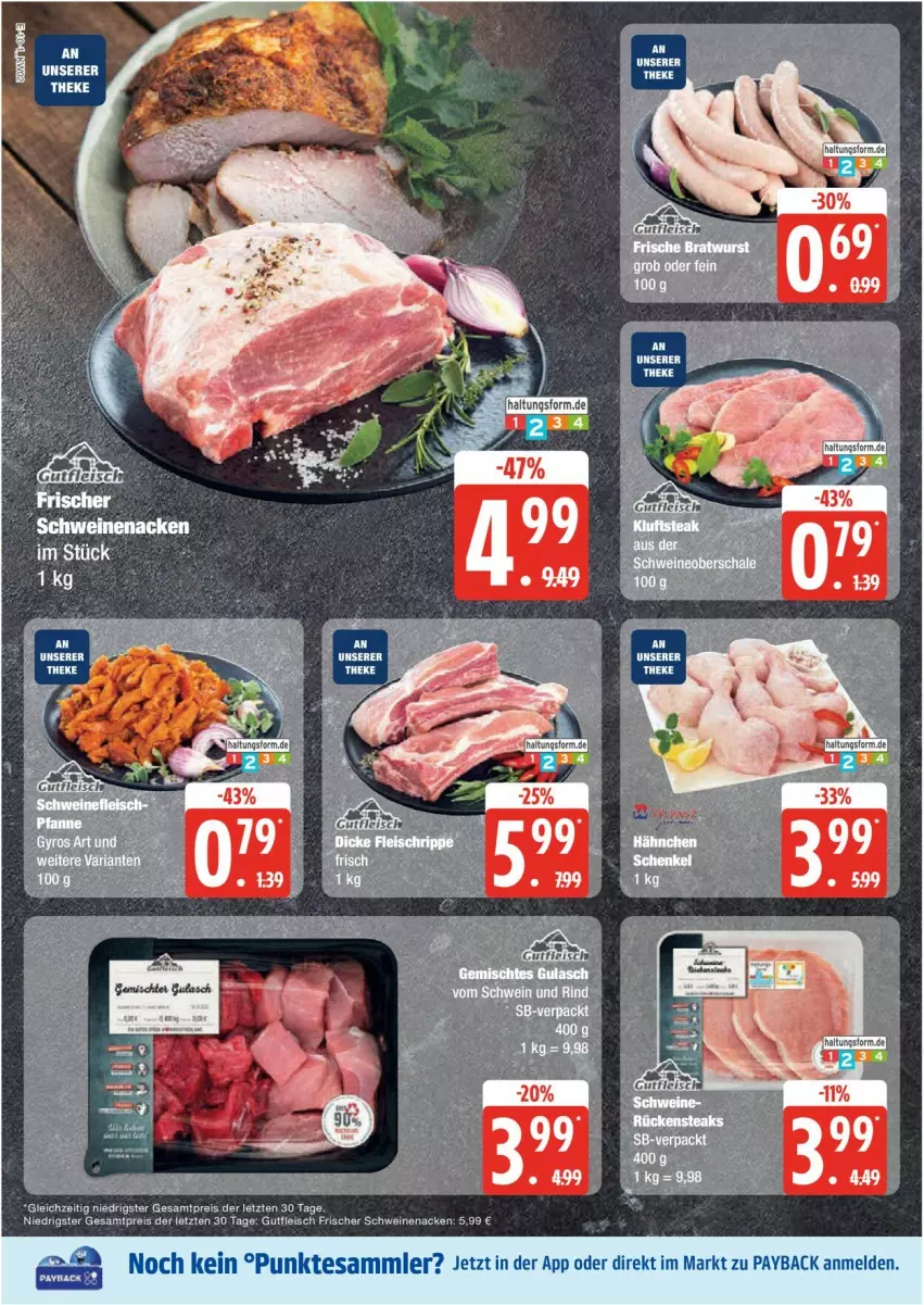 Aktueller Prospekt Edeka - Prospekte - von 06.01 bis 11.01.2025 - strona 10 - produkty: eis, fleisch, gutfleisch, payback, reis, rind, schwein, schwein und rind, schweine, schweinenacken, tesa, Ti, vom schwein und rind, wein, weine, ZTE