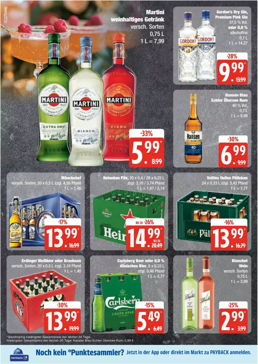 Aktueller Prospekt Edeka - Prospekte - von 06.01 bis 11.01.2025 - strona 22 - produkty: eis, getränk, martini, reis, rum, Ti, wein, ZTE